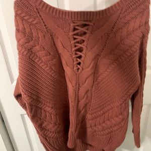 Burnt orange sweater